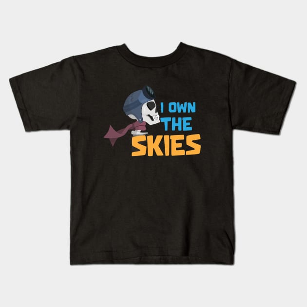 I own skies Kids T-Shirt by Marshallpro